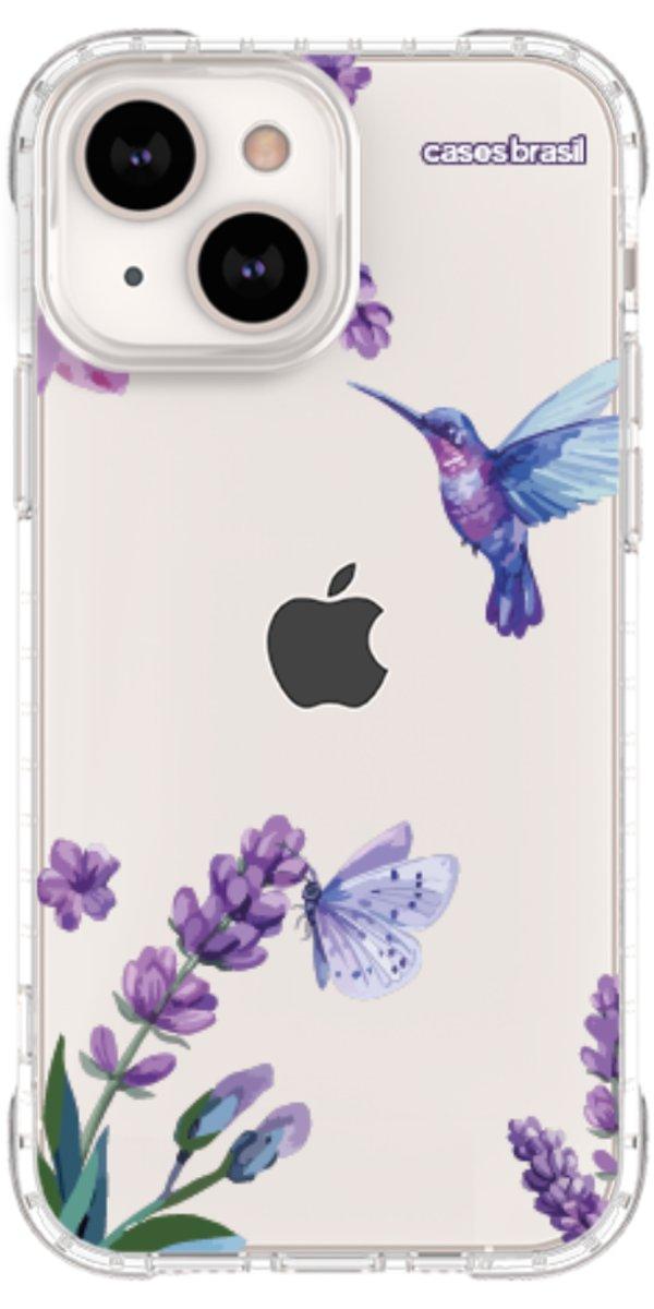 Capinha para Celular Lavanda e Beija-flor
