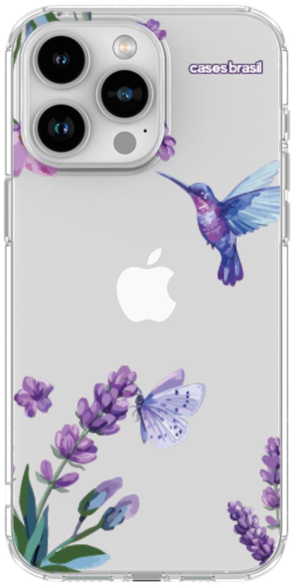 Capinha para Celular Lavanda e Beija-flor