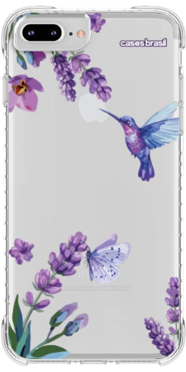 Capinha para Celular Lavanda e Beija-flor