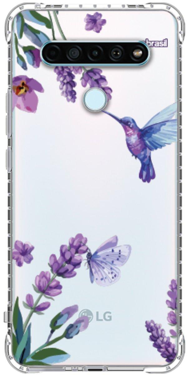 Capinha para Celular Lavanda e Beija-flor