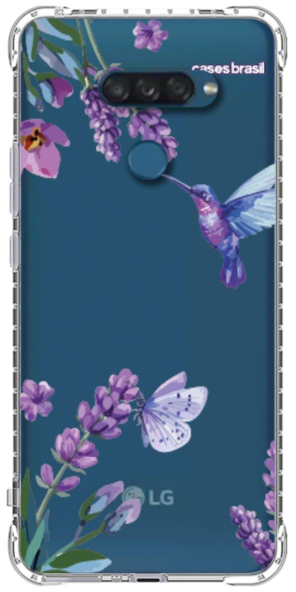 Capinha para Celular Lavanda e Beija-flor