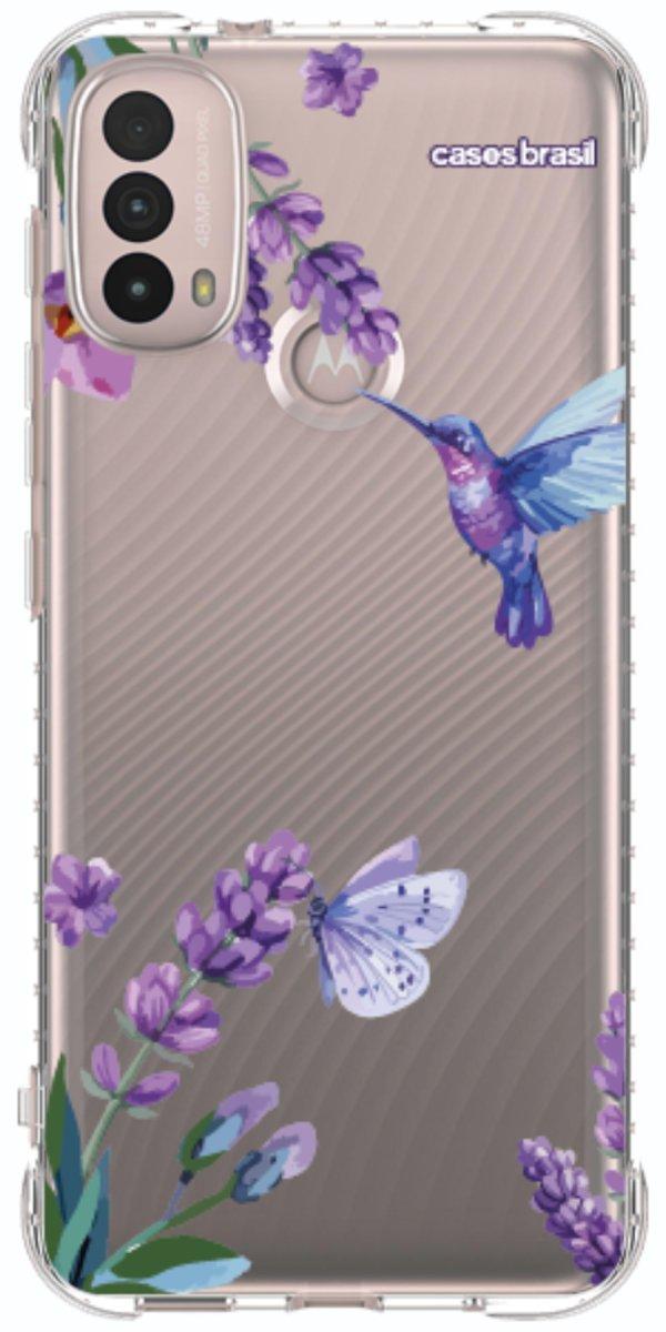 Capinha para Celular Lavanda e Beija-flor