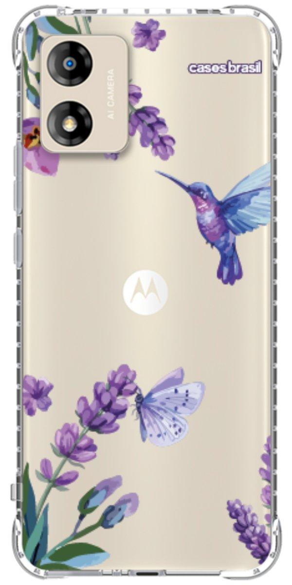 Capinha para Celular Lavanda e Beija-flor