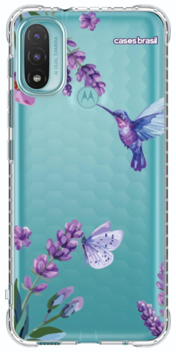 Capinha para Celular Lavanda e Beija-flor