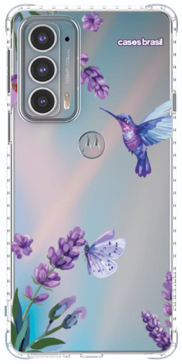 Capinha para Celular Lavanda e Beija-flor