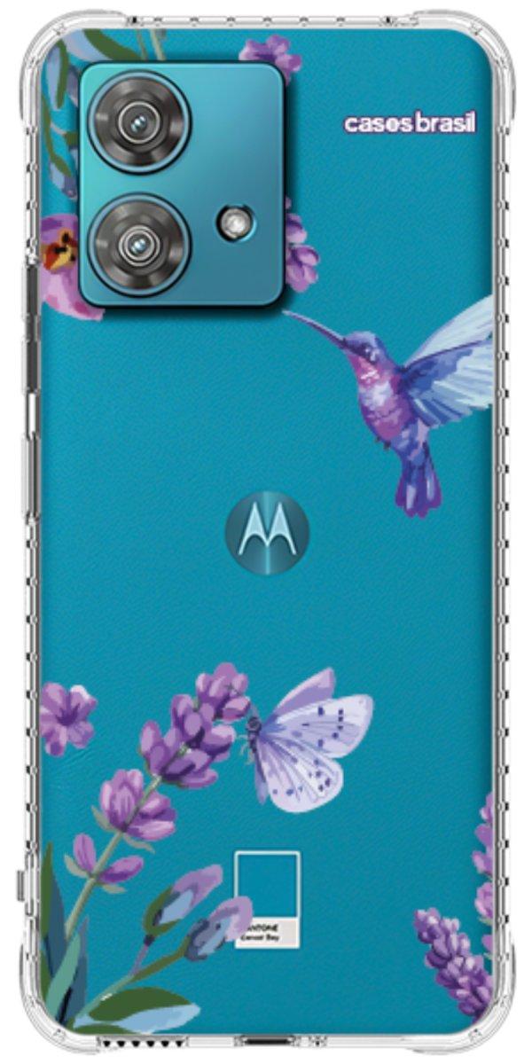 Capinha para Celular Lavanda e Beija-flor