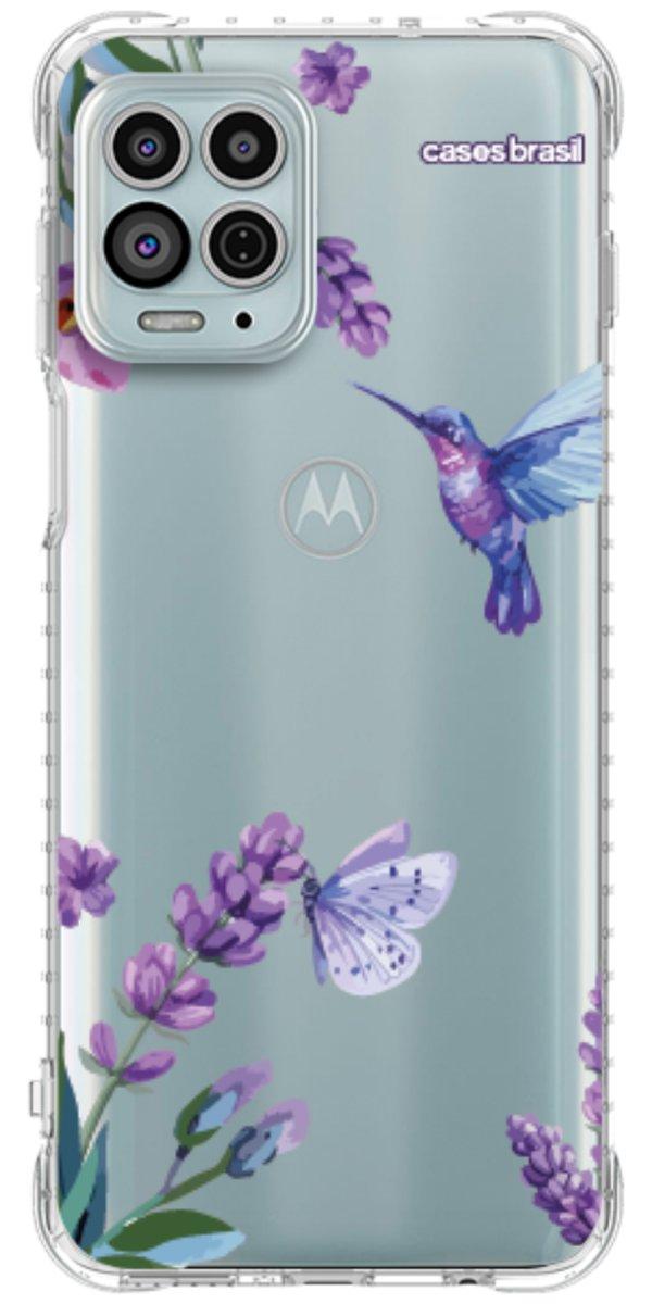 Capinha para Celular Lavanda e Beija-flor
