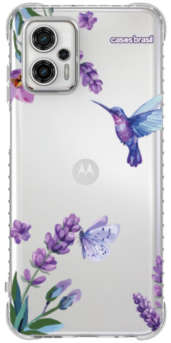 Capinha para Celular Lavanda e Beija-flor