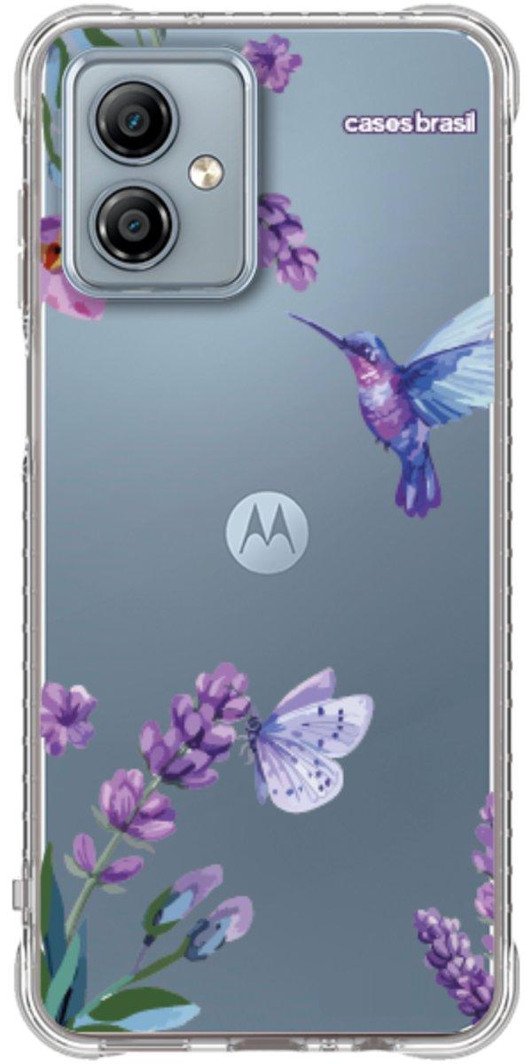 Capinha para Celular Lavanda e Beija-flor