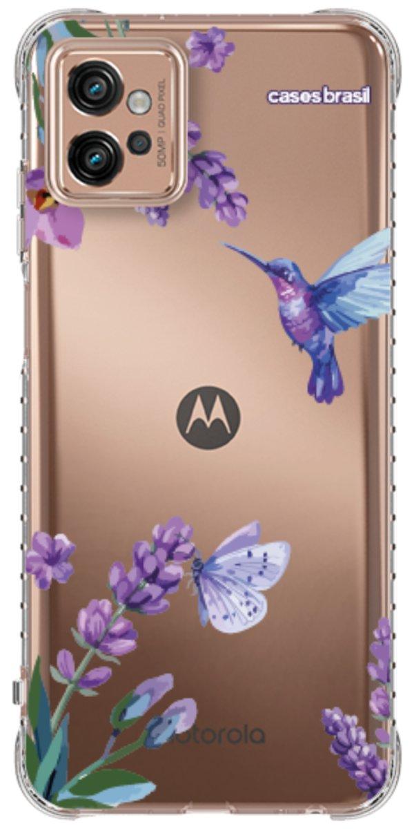 Capinha para Celular Lavanda e Beija-flor