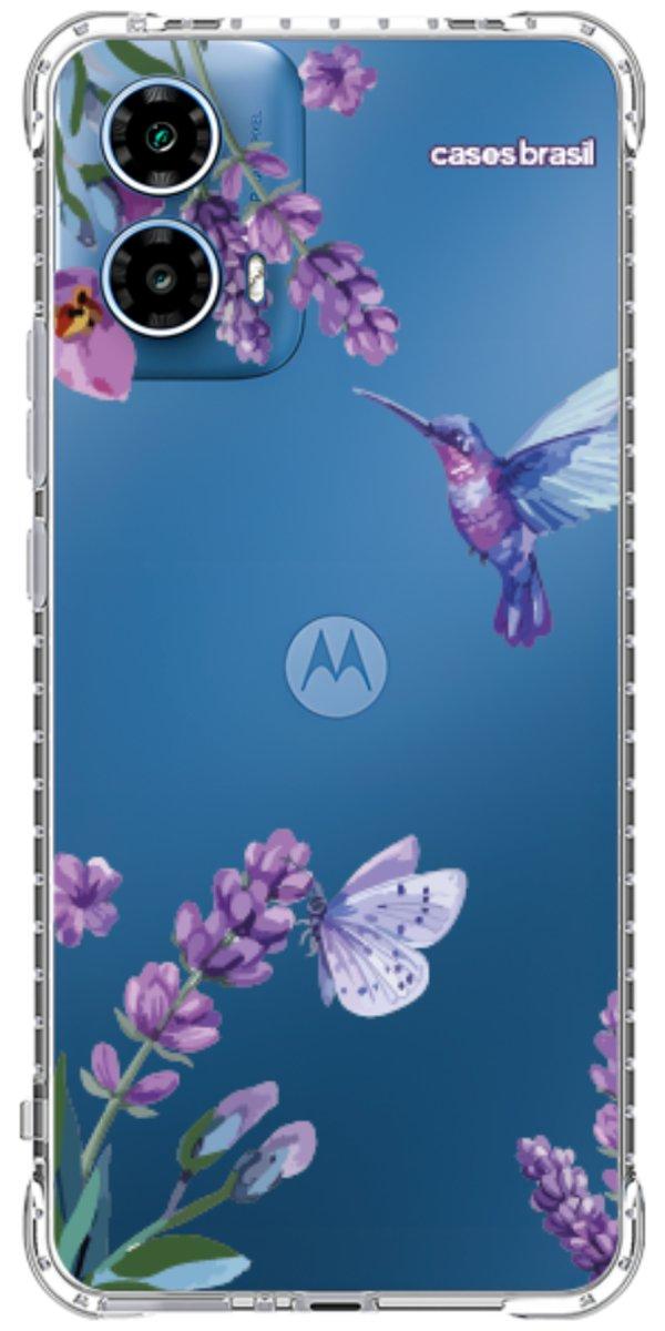 Capinha para Celular Lavanda e Beija-flor