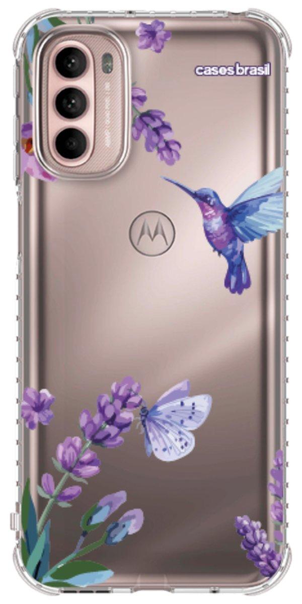 Capinha para Celular Lavanda e Beija-flor