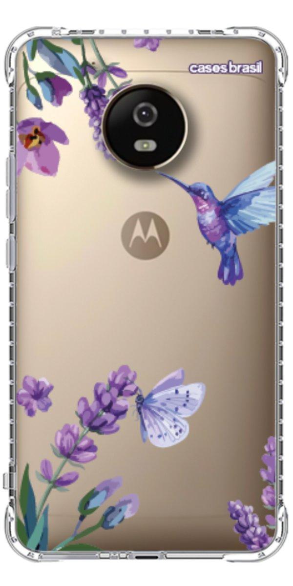 Capinha para Celular Lavanda e Beija-flor
