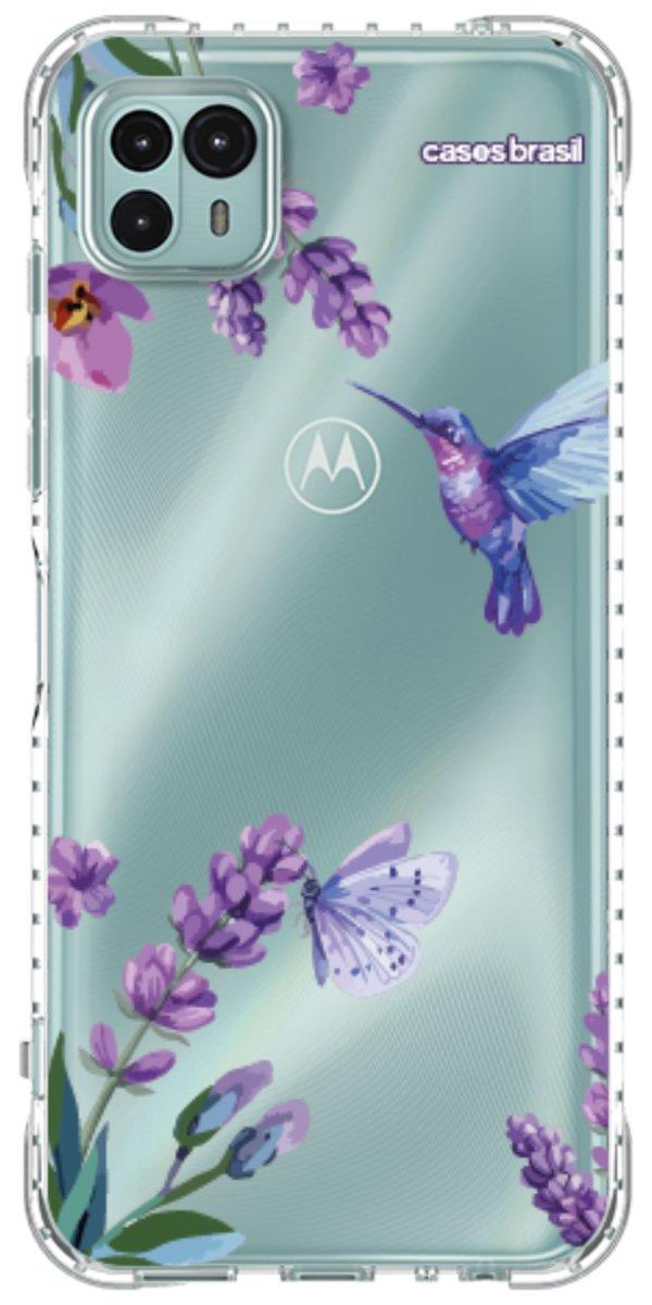 Capinha para Celular Lavanda e Beija-flor