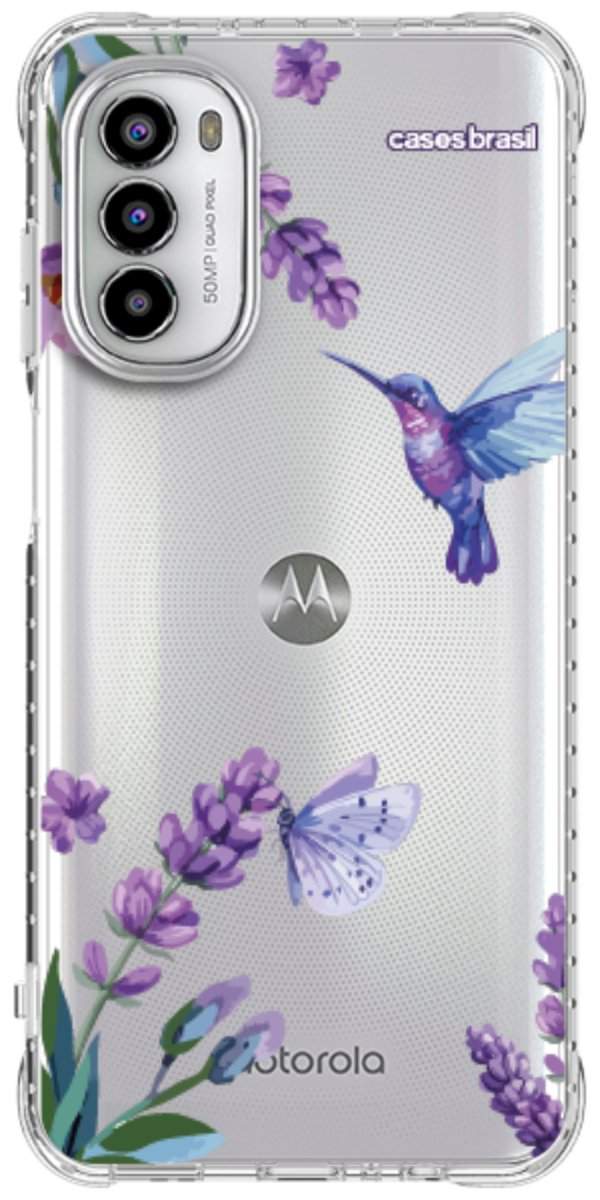 Capinha para Celular Lavanda e Beija-flor