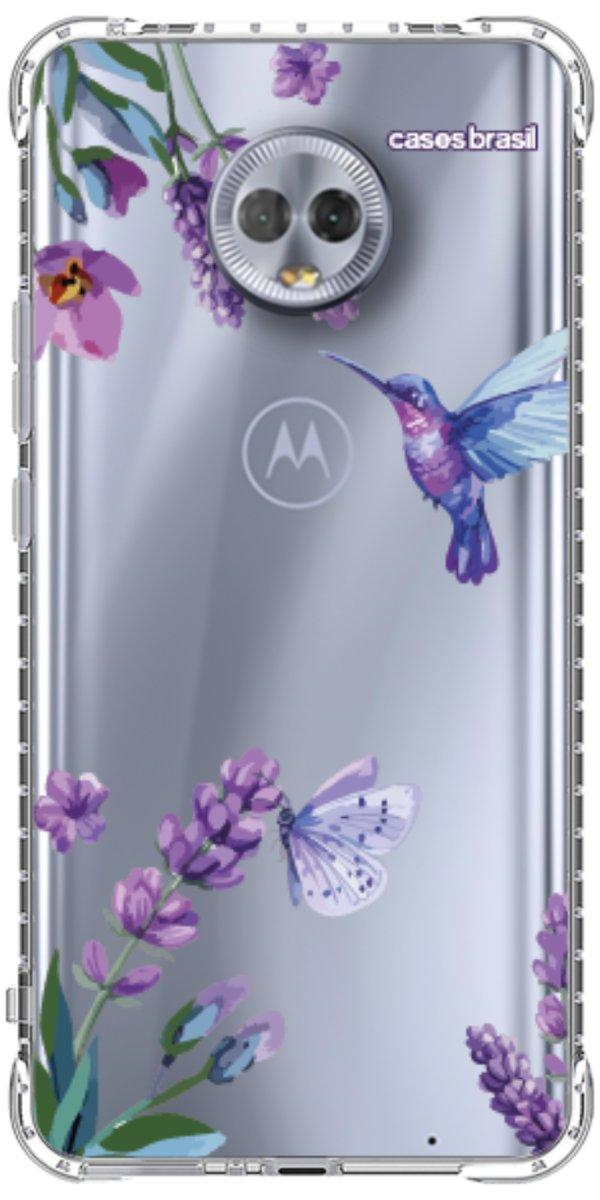 Capinha para Celular Lavanda e Beija-flor