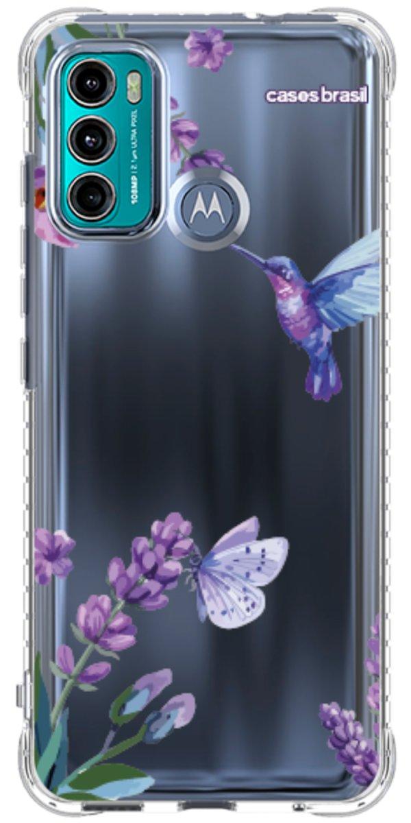 Capinha para Celular Lavanda e Beija-flor