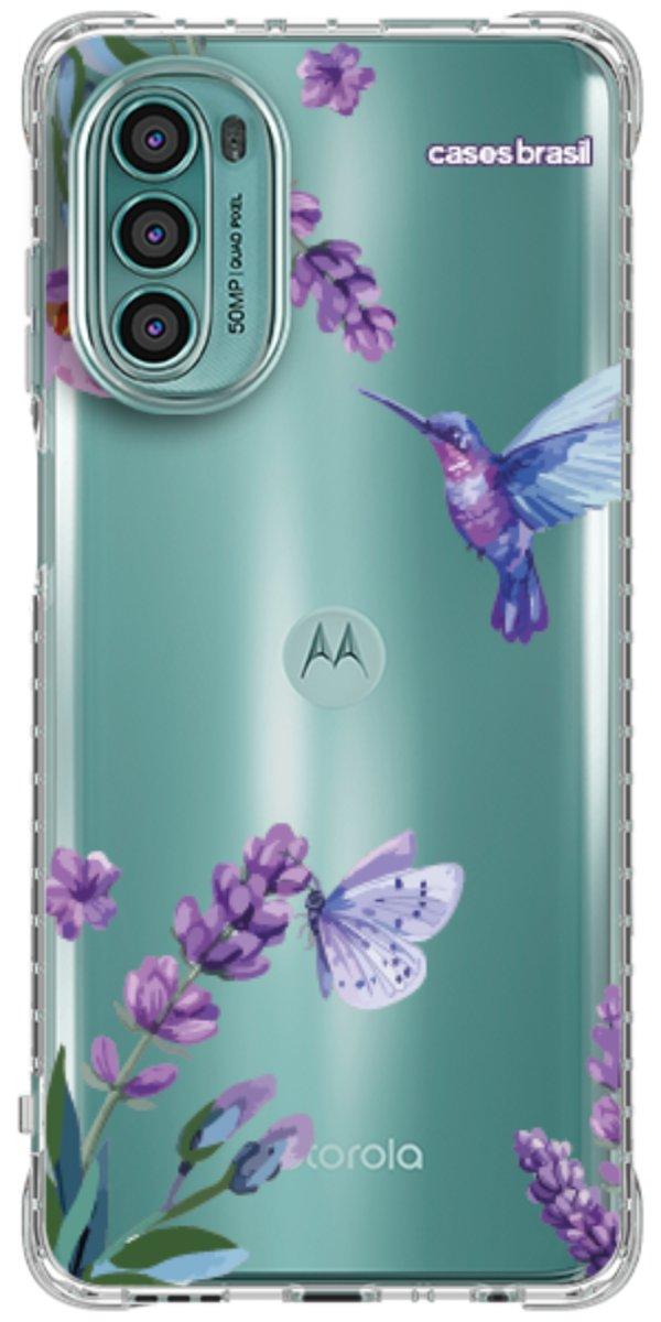 Capinha para Celular Lavanda e Beija-flor