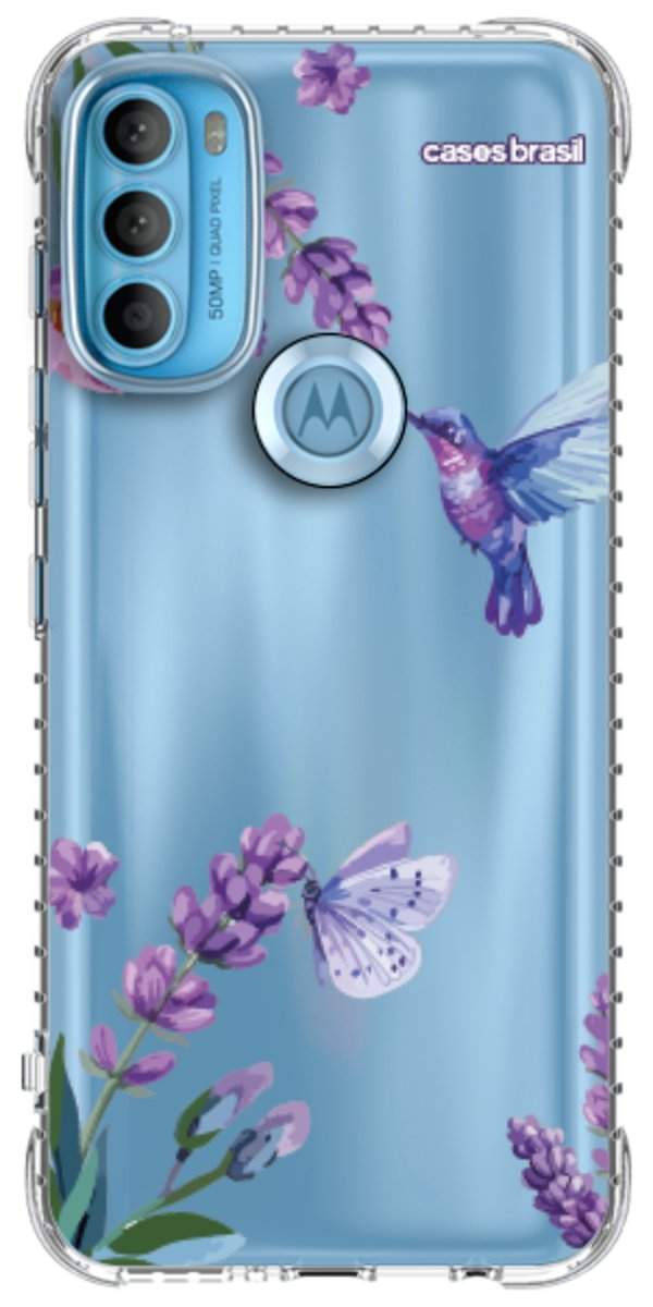 Capinha para Celular Lavanda e Beija-flor