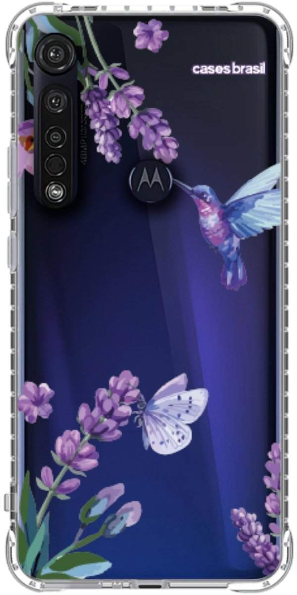 Capinha para Celular Lavanda e Beija-flor