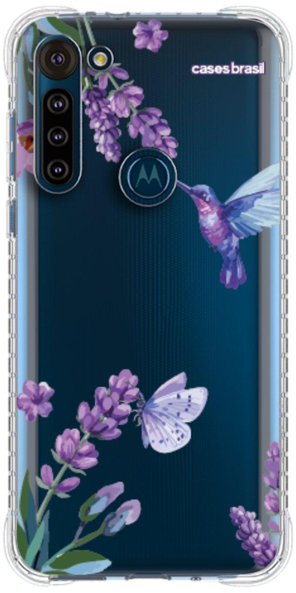 Capinha para Celular Lavanda e Beija-flor
