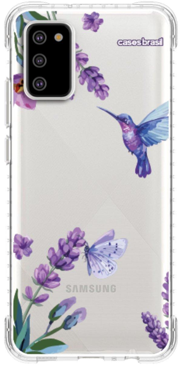 Capinha para Celular Lavanda e Beija-flor