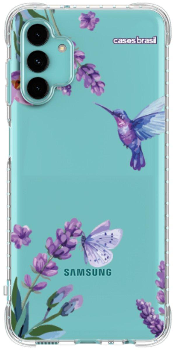 Capinha para Celular Lavanda e Beija-flor