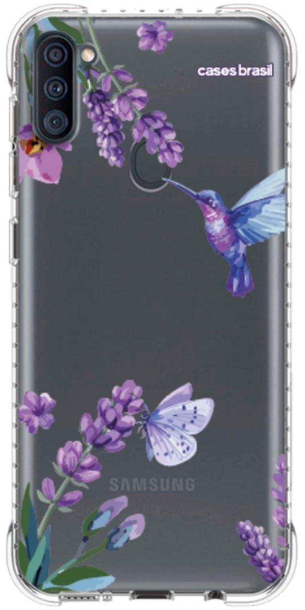 Capinha para Celular Lavanda e Beija-flor