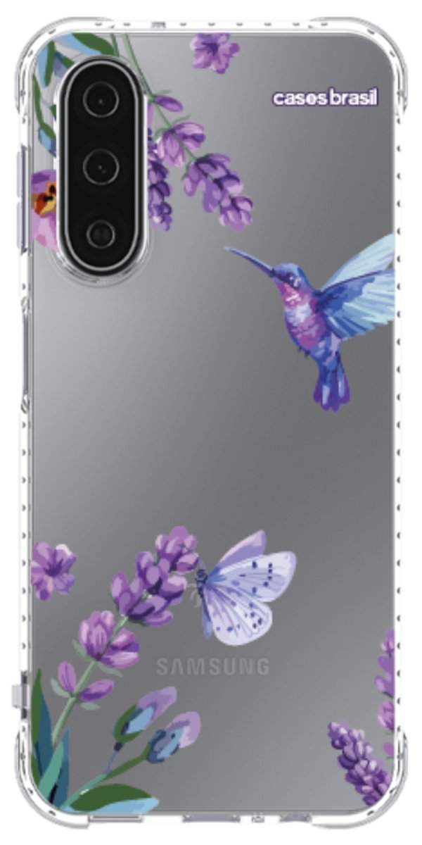 Capinha para Celular Lavanda e Beija-flor