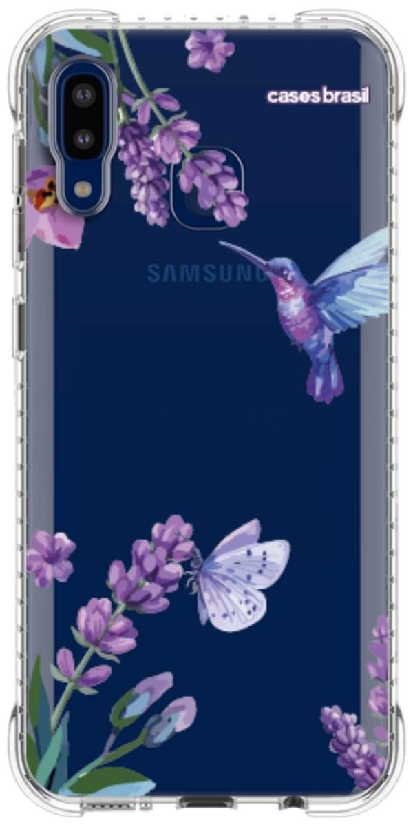 Capinha para Celular Lavanda e Beija-flor