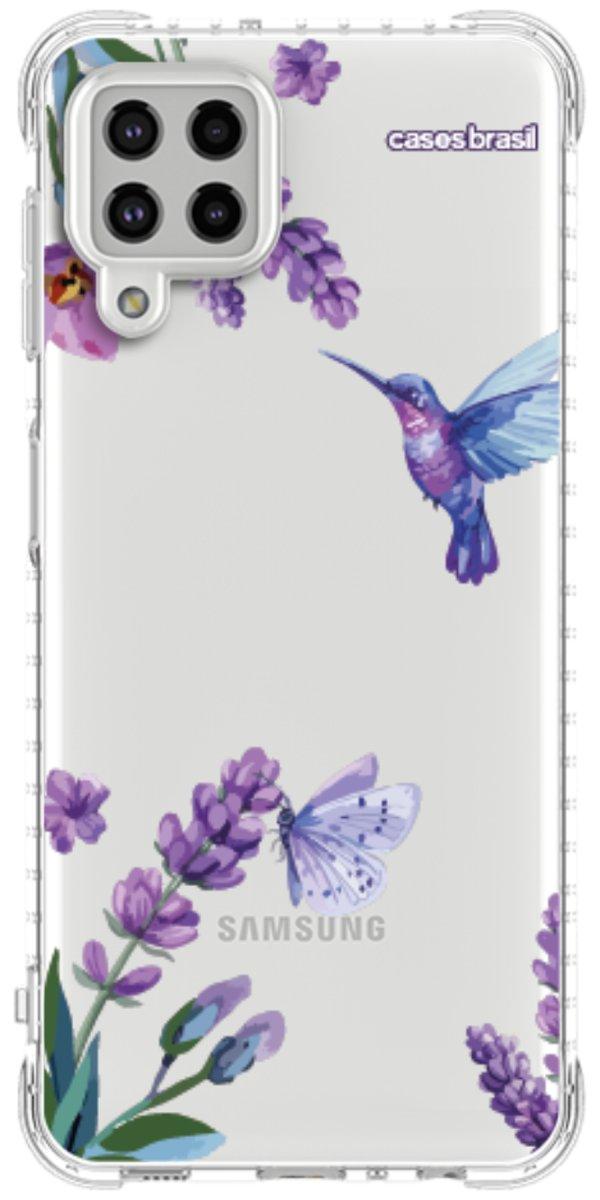 Capinha para Celular Lavanda e Beija-flor