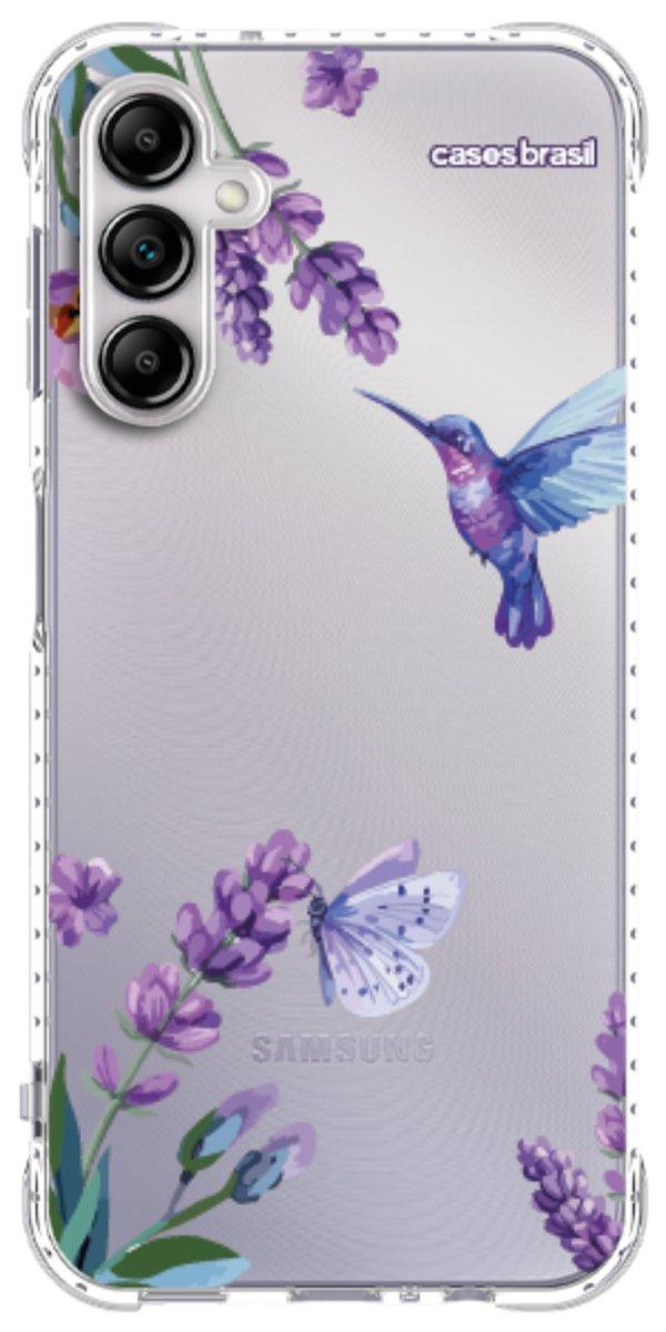 Capinha para Celular Lavanda e Beija-flor