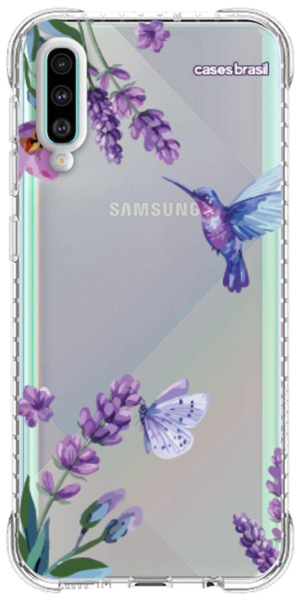 Capinha para Celular Lavanda e Beija-flor