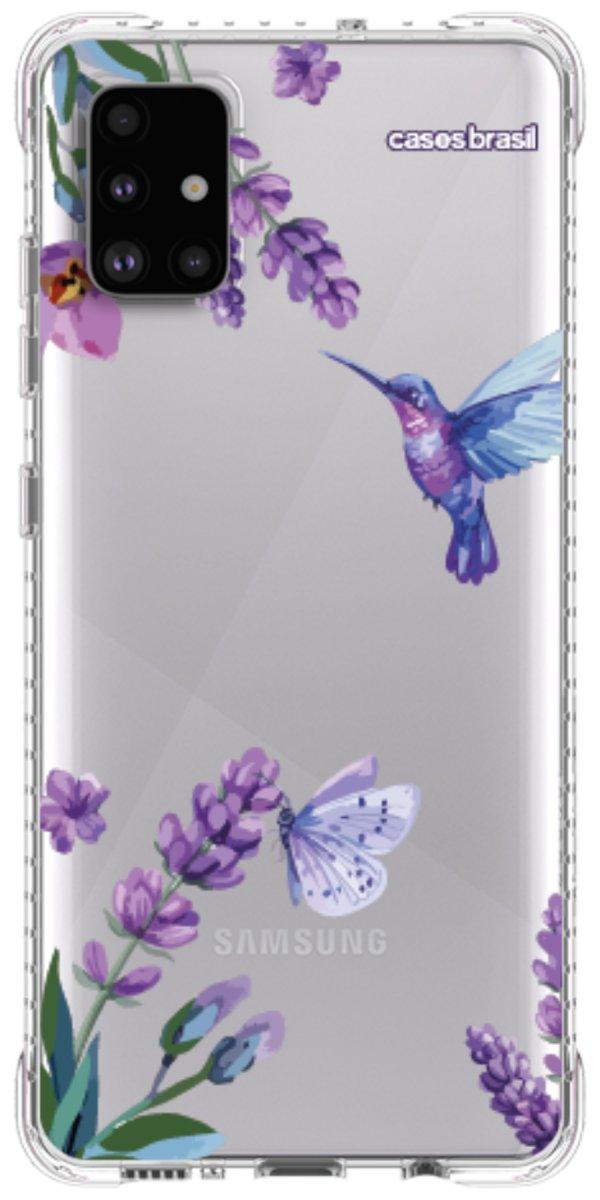 Capinha para Celular Lavanda e Beija-flor