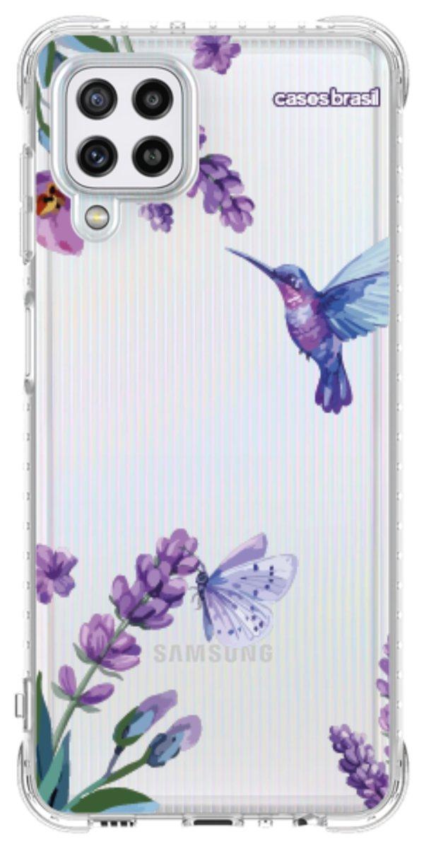 Capinha para Celular Lavanda e Beija-flor