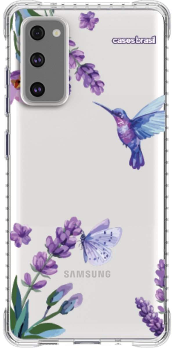 Capinha para Celular Lavanda e Beija-flor