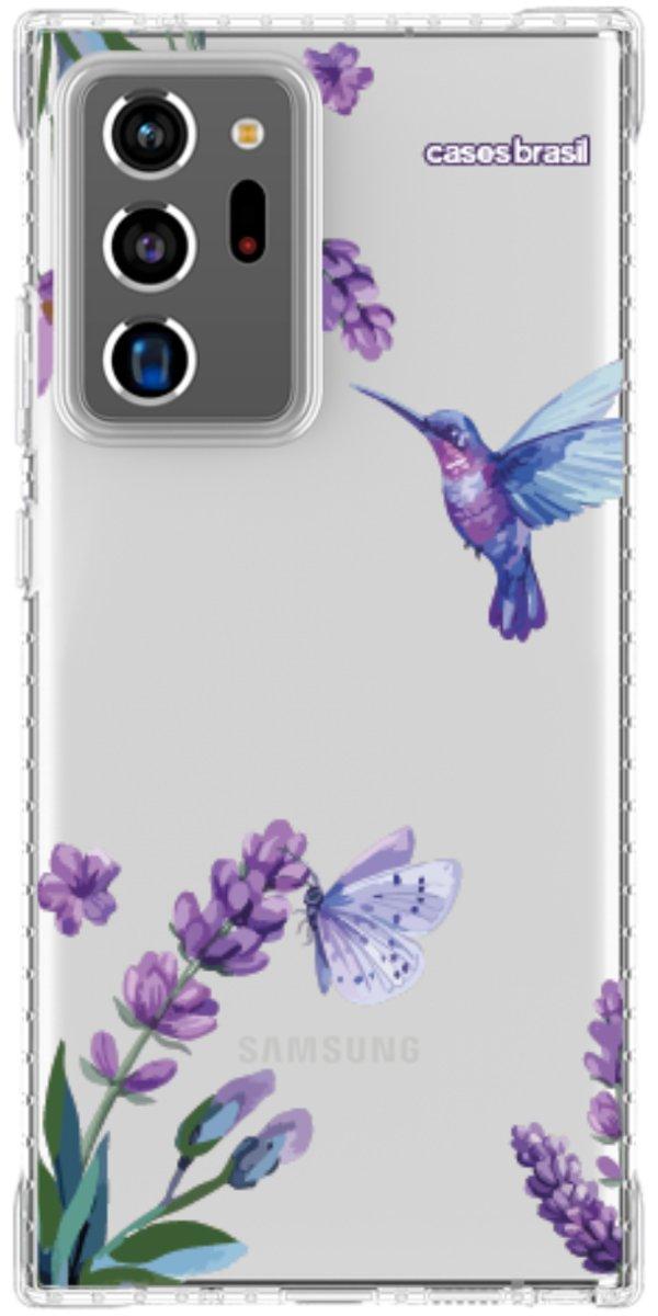Capinha para Celular Lavanda e Beija-flor