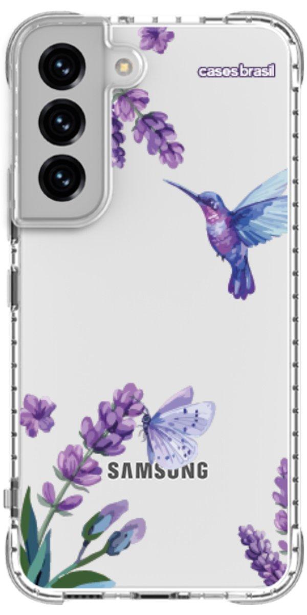 Capinha para Celular Lavanda e Beija-flor