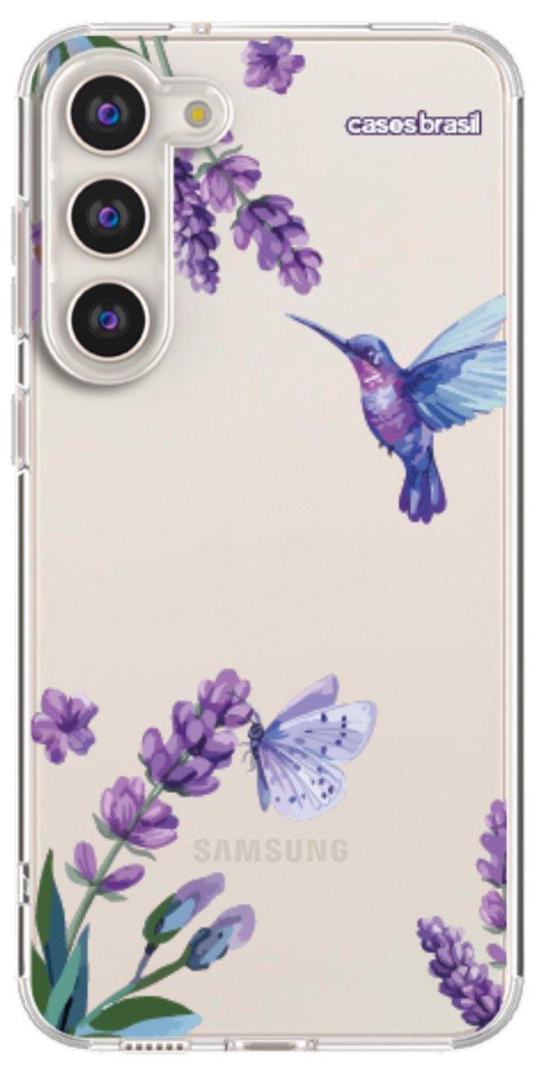 Capinha para Celular Lavanda e Beija-flor