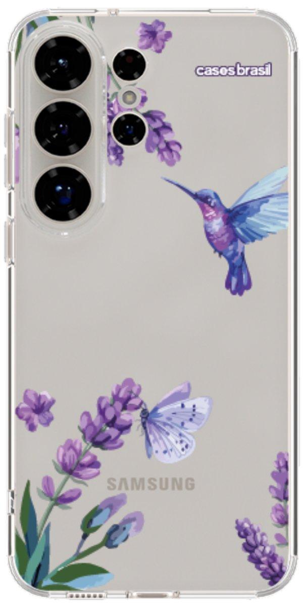 Capinha para Celular Lavanda e Beija-flor