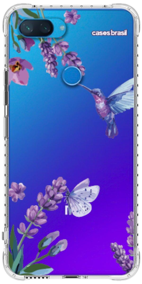 Capinha para Celular Lavanda e Beija-flor