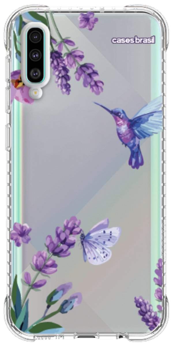 Capinha para Celular Lavanda e Beija-flor