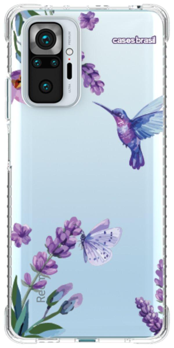 Capinha para Celular Lavanda e Beija-flor