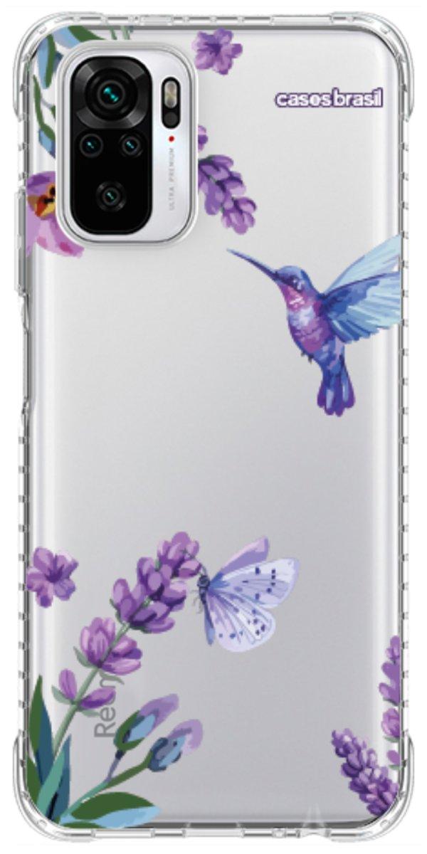 Capinha para Celular Lavanda e Beija-flor