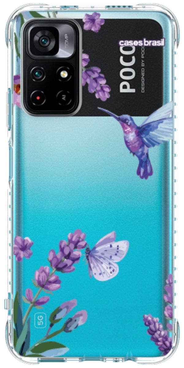 Capinha para Celular Lavanda e Beija-flor