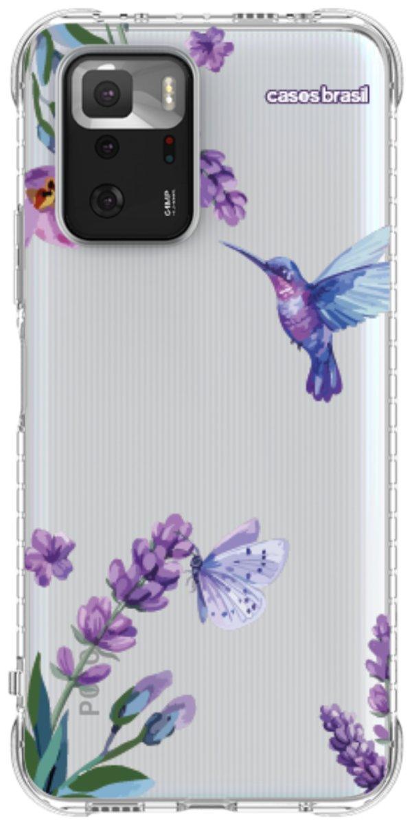 Capinha para Celular Lavanda e Beija-flor