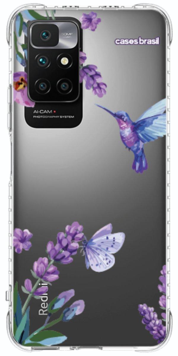 Capinha para Celular Lavanda e Beija-flor