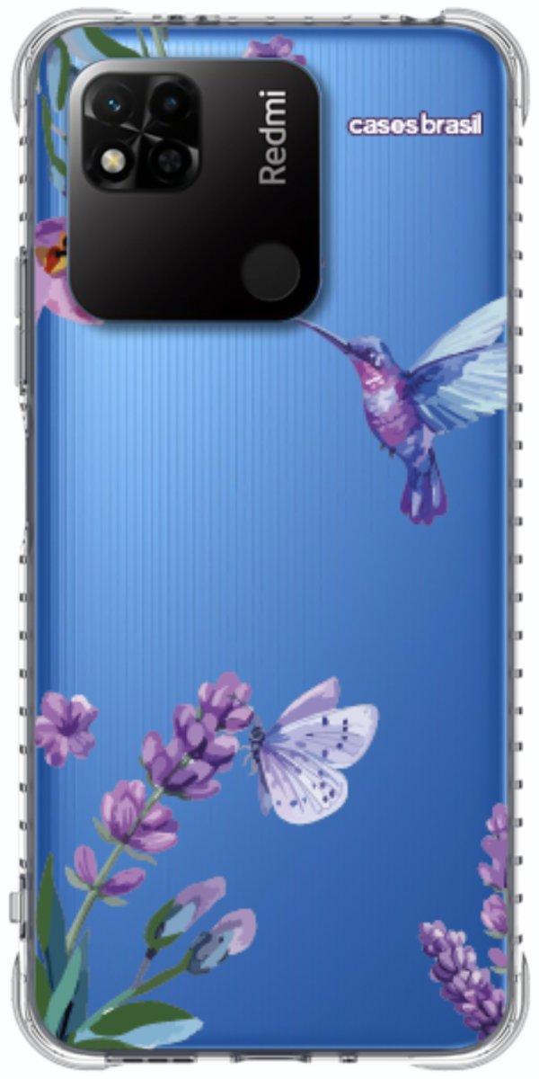 Capinha para Celular Lavanda e Beija-flor