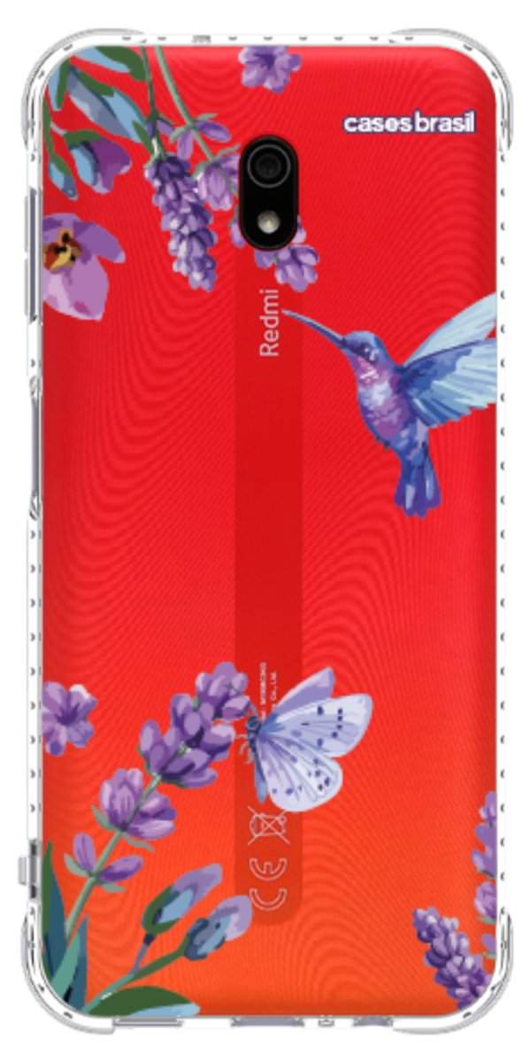 Capinha para Celular Lavanda e Beija-flor