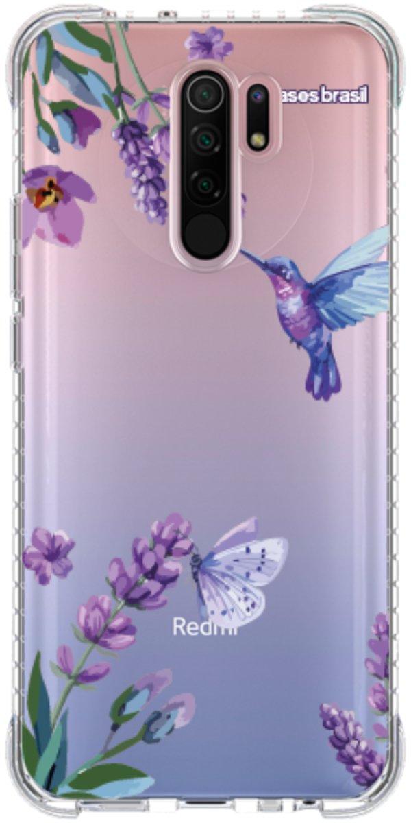 Capinha para Celular Lavanda e Beija-flor